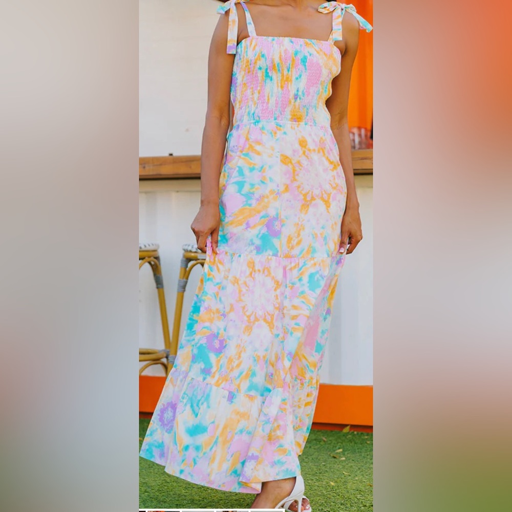 Buddy Love STEPHANIE TIE SHOULDER MAXI DRESS - DAFFODIL, Size S